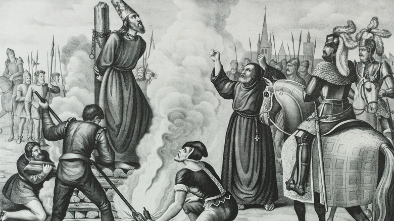 illustration of the death jan hus