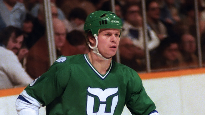Mark Howe playing in a game 3 days before his injury