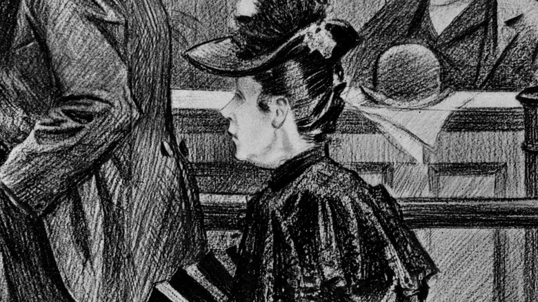 illustration of Lizzie Borden