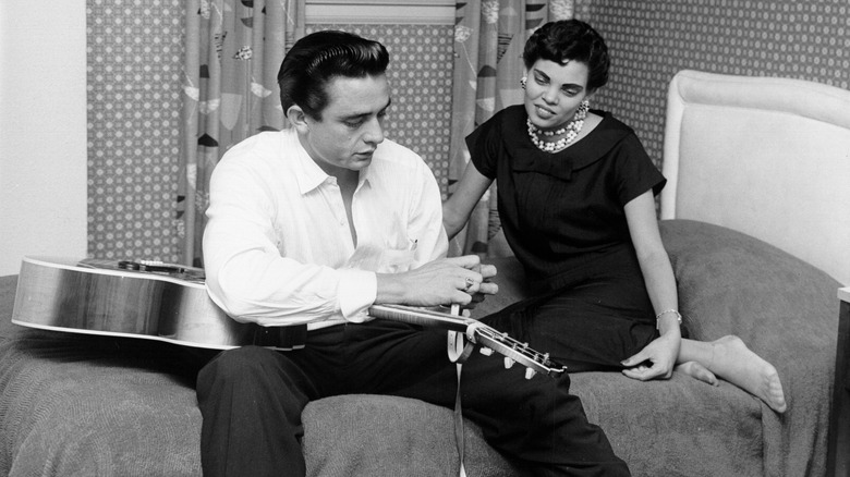 Johnny Cash and Vivian Liberto