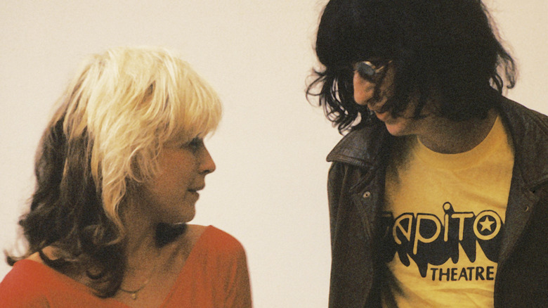 Debbie Harry and Joey Ramone talking