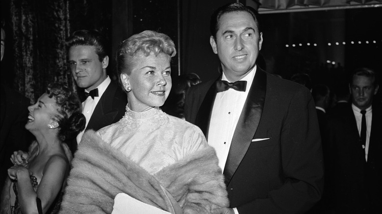 Doris Day and Marty Melcher posing