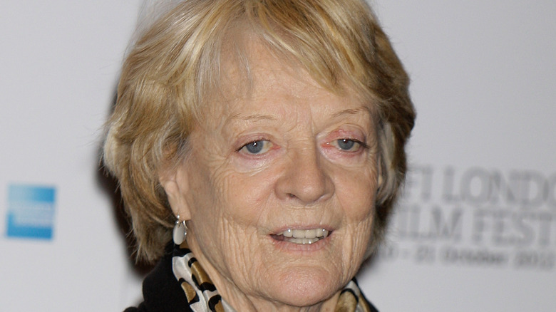 Maggie Smith smiling