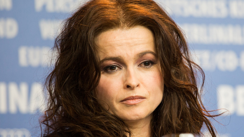 Helena Bonham Carter looking annoyed