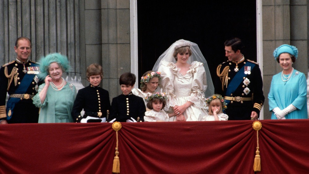 Prince Charles and Princess Diana's wedding family photo