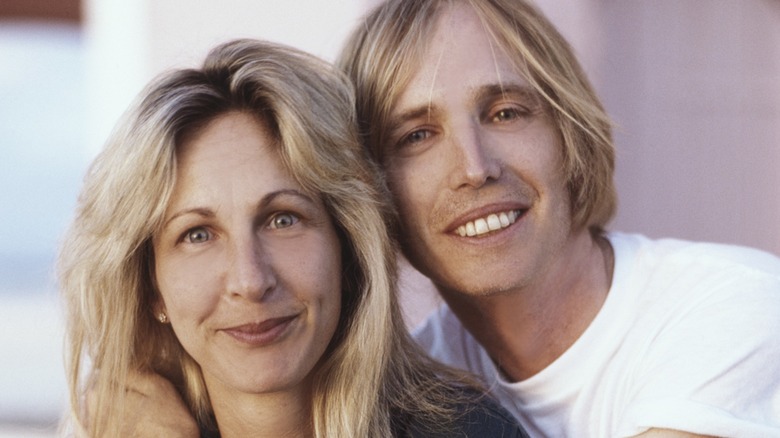 Tom Petty and his wife Jane smiling