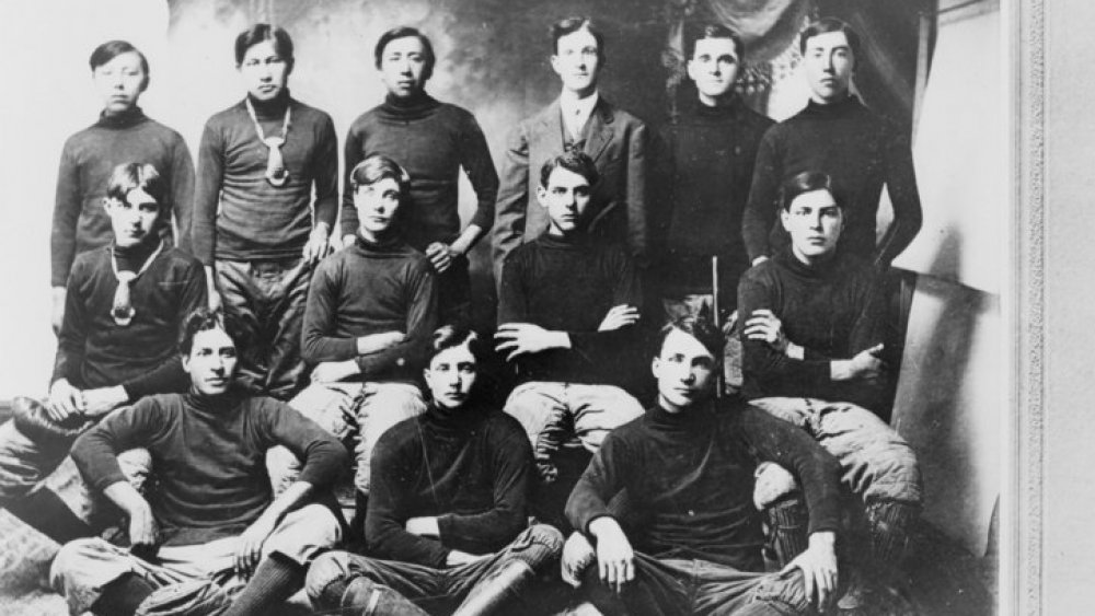 Osage Indian School football team, 1910