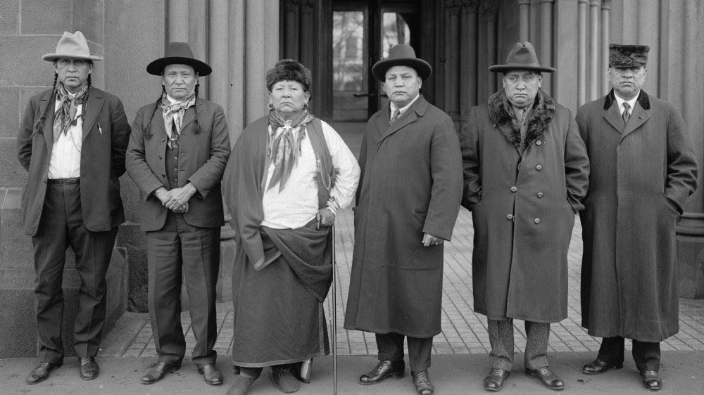 Group of Osage people, 1920