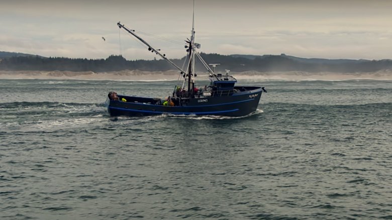 Dungeon Cove fishing boat at sea
