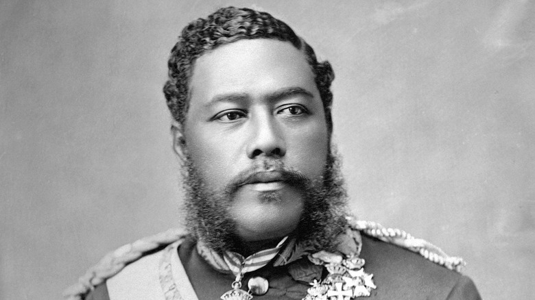 Portrait photograph of King David Kalakaua