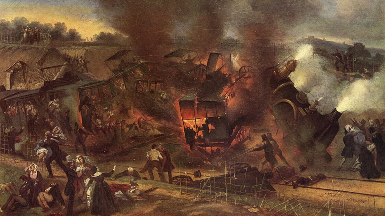 Train wreck, 1842