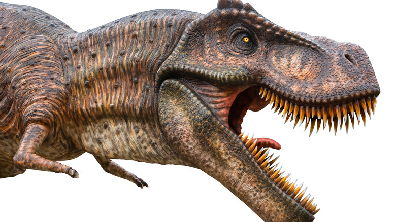 tyrannosaurus with mouth open