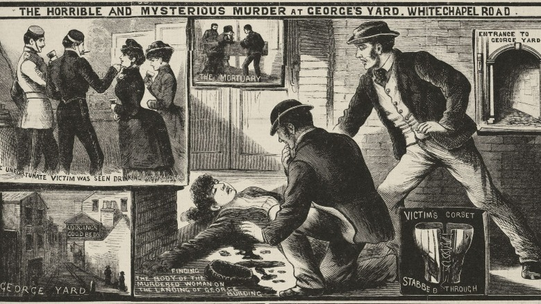The Illustrated Police News representation of the murder of Martha Tabram