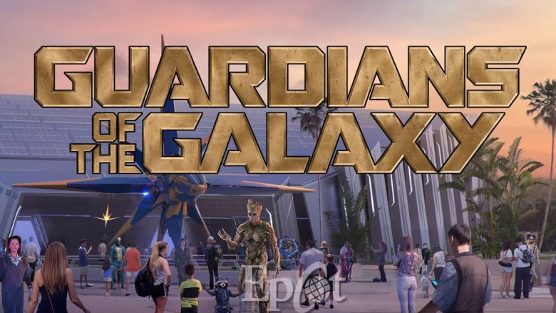 Guardians of the Galaxy roller coaster promotional image