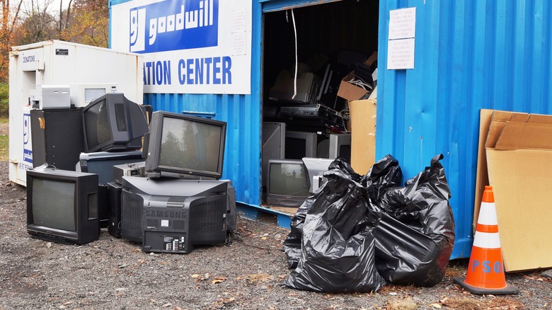 goodwill donation center television sets