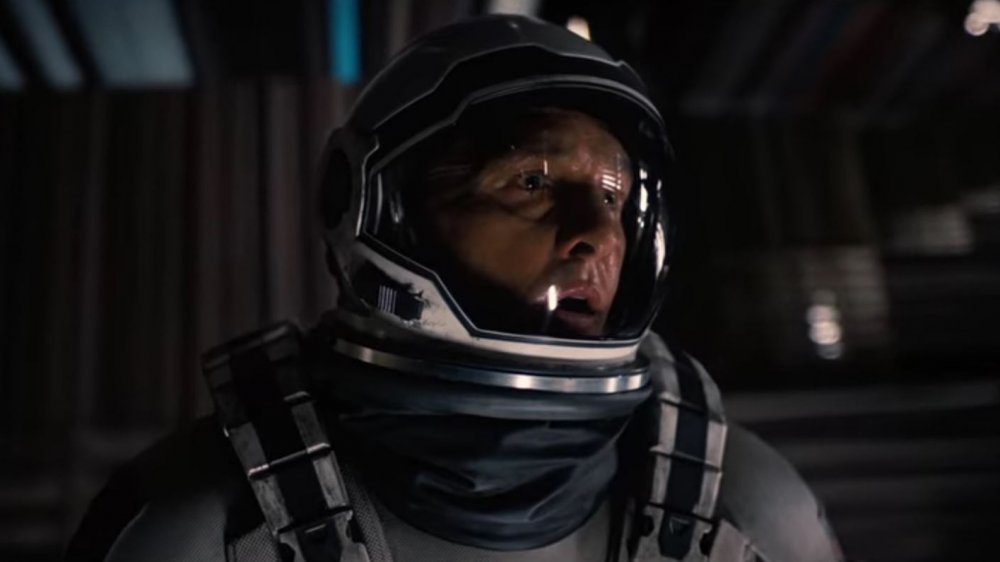 Matthew McConaughey as Cooper glimpsing the plot of Interstellar while in the Gargantuan