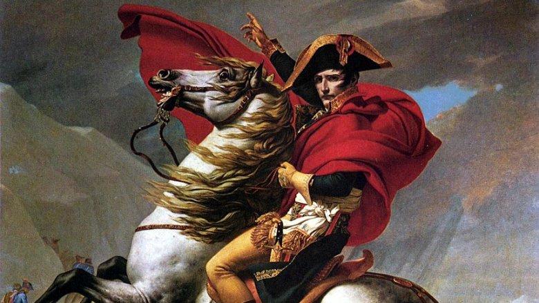 painting of napoleon bonaparte on horse