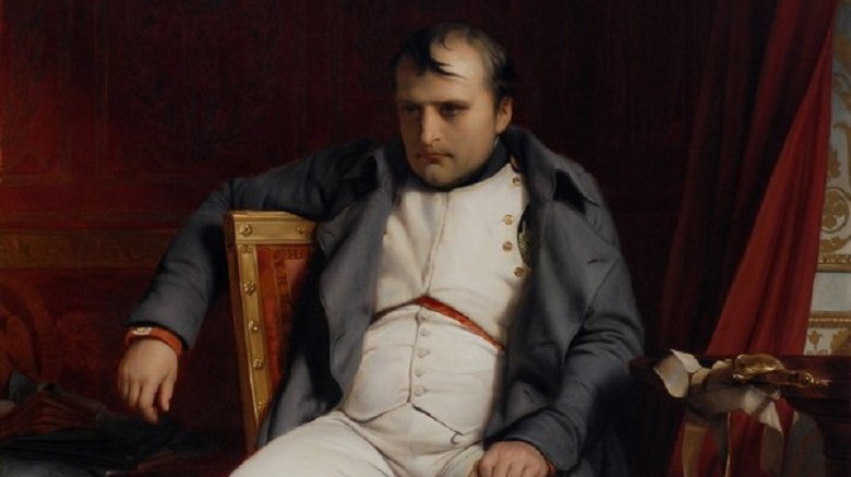 napoleon bonaparte sitting in chair