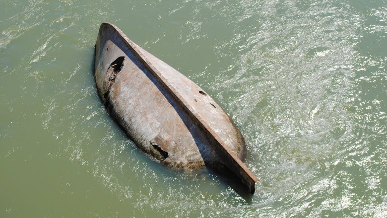 upside down canoe