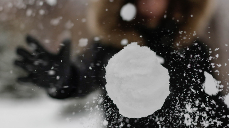 throwing a snowball