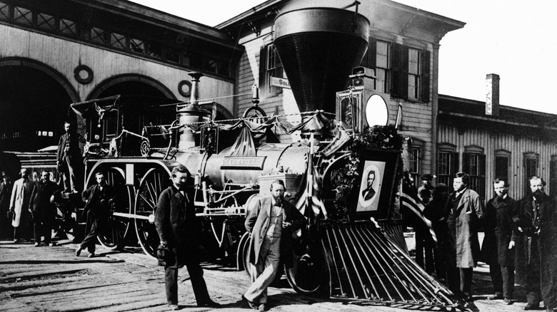 locomotive from Lincoln funeral train