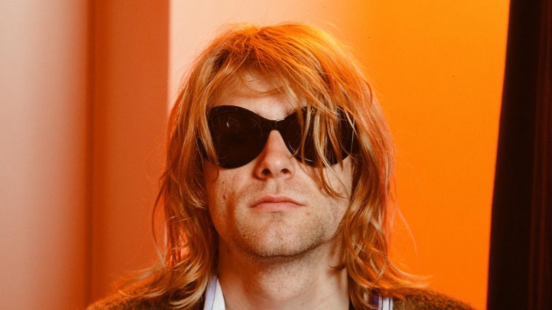 Kurt Cobain with sunglasses