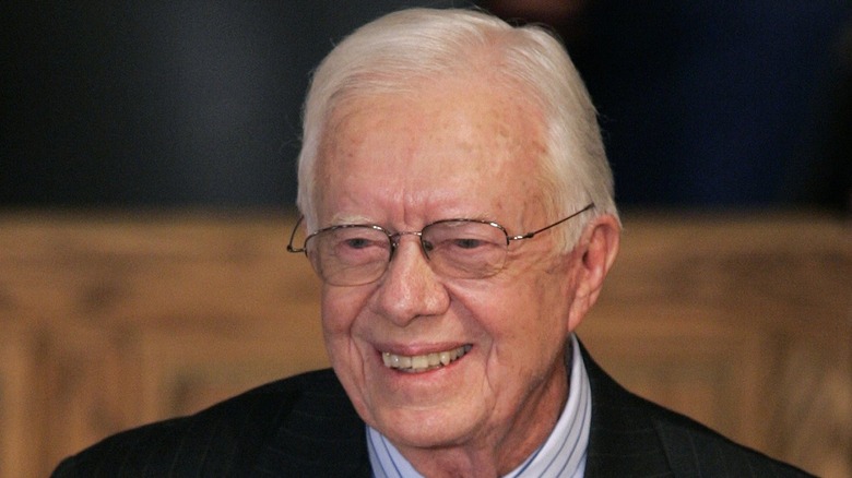 Jimmy Carter smiling in photo