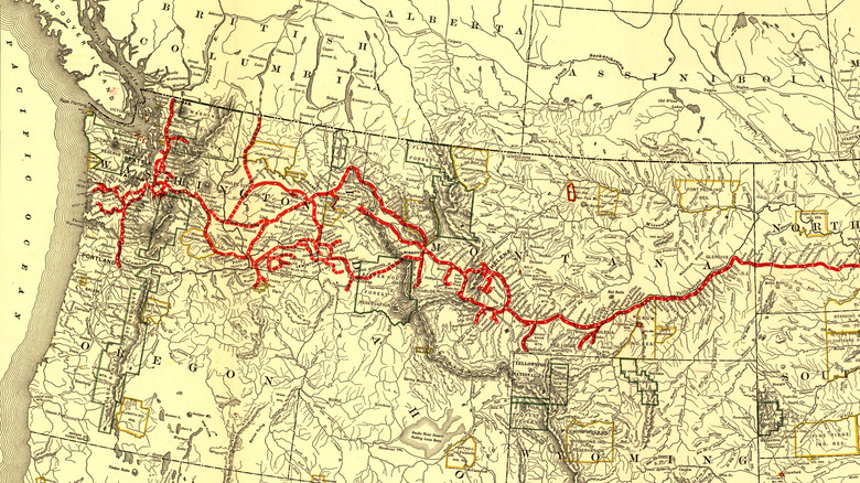 Northern Pacific Railway map