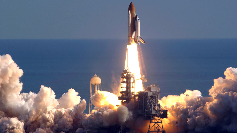 Columbia shuttle lifts off