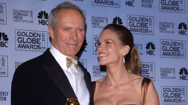 Clint Eastwood and Hilary Swank