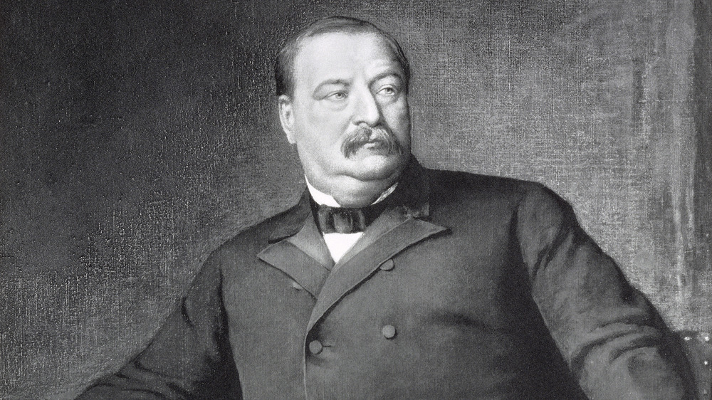 Grover Cleveland sits