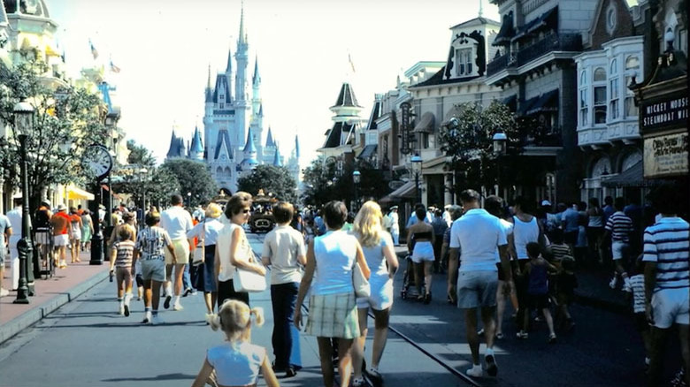 Walt Disney World on opening day, 1971