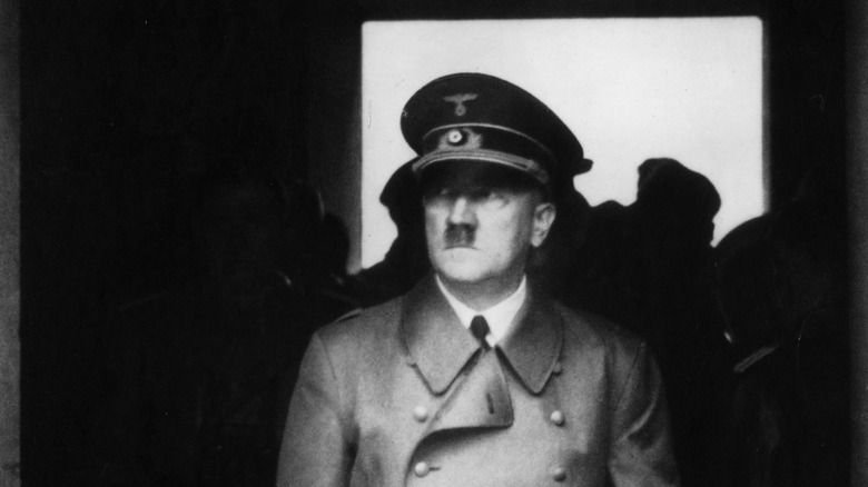 Adolf Hitler in coat and hat