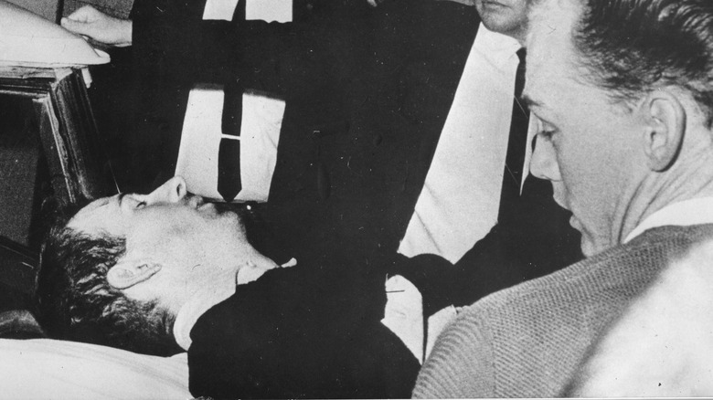 Lee Harvey Oswald after shooting 