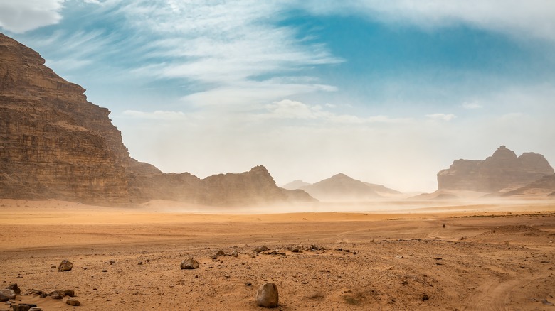 Jordanian desert landscape
