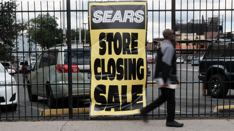 Sears store closing sale banner