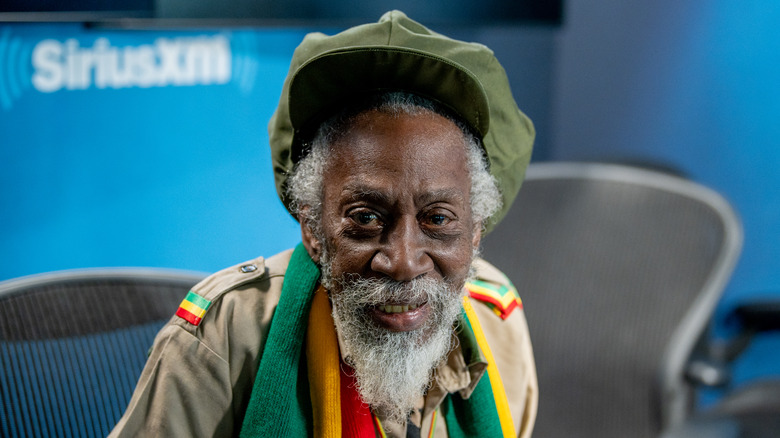 Bunny Wailer smiling for the camera in an interview