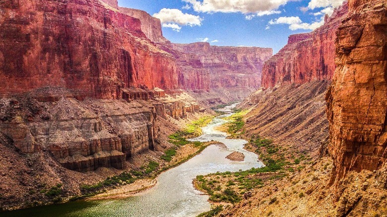 Colorado River flows through Grand Canyon