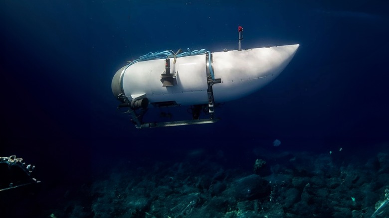 the titan submarine underwater