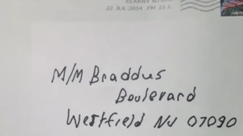 addressed envelope Broaddus