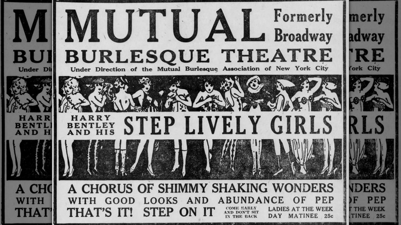 Mutual burlesque association ad 