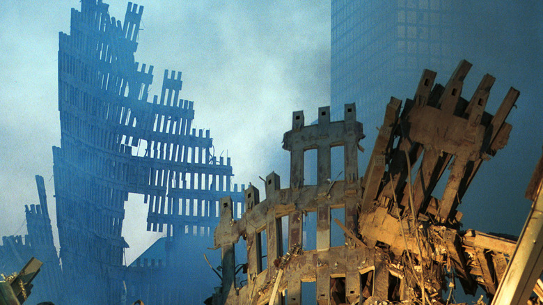 world trade center rubble