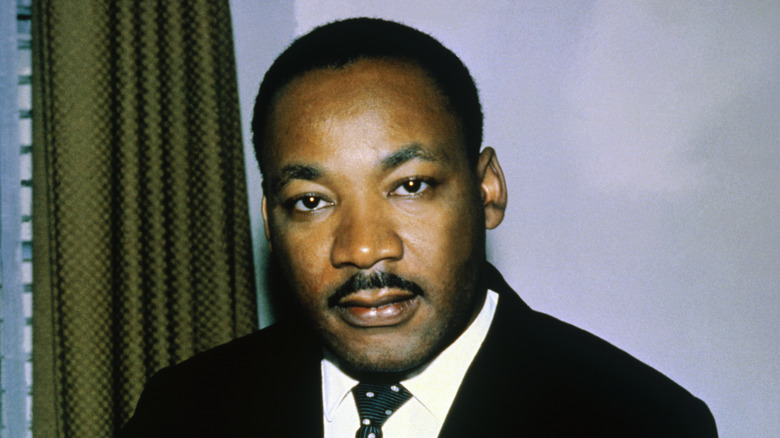 Martin Luther King wearing suit