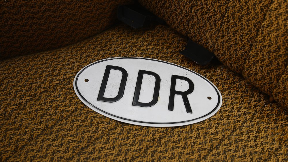 Retro GDR/DDR number plate