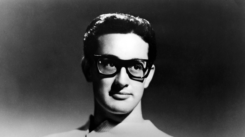 Buddy Holly looking serious