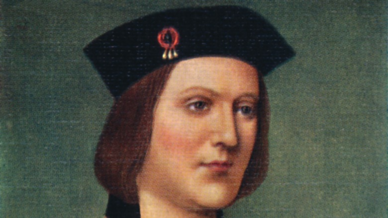 portrait of Edward IV wearing black hat