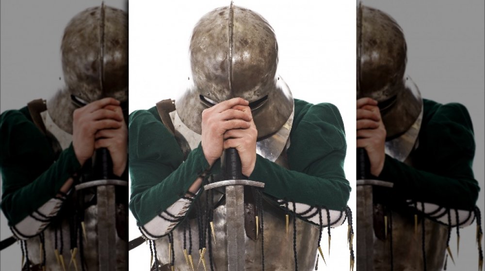 Knight praying
