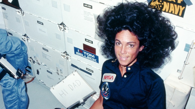 Judy Resnik on space shuttle Discovery