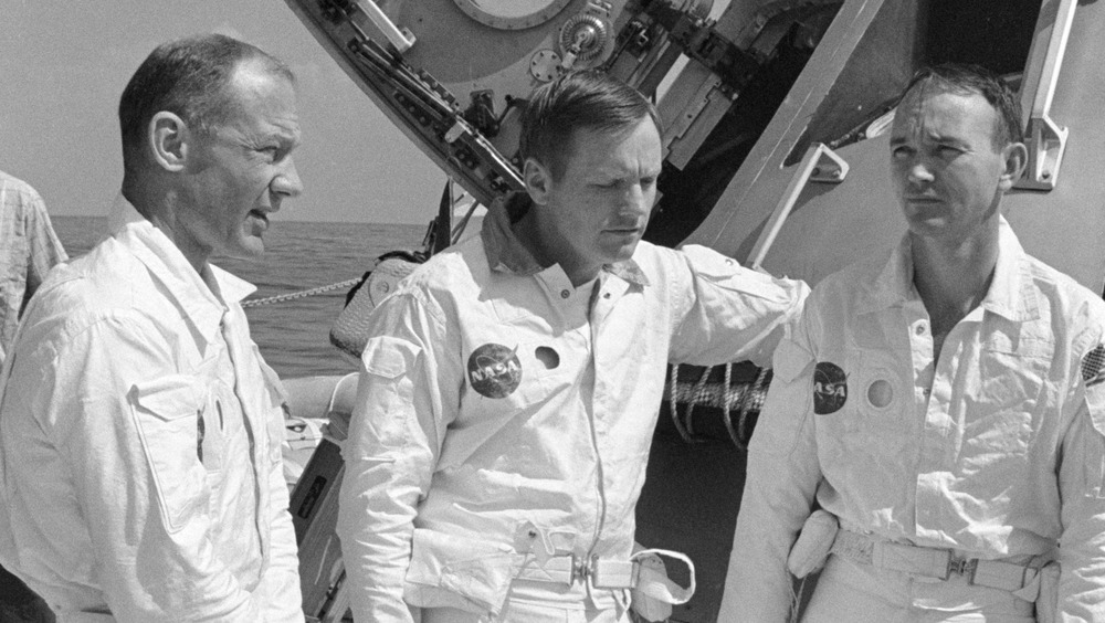 Buzz Aldrin, Neil Armstrong and Michael Collins in training 