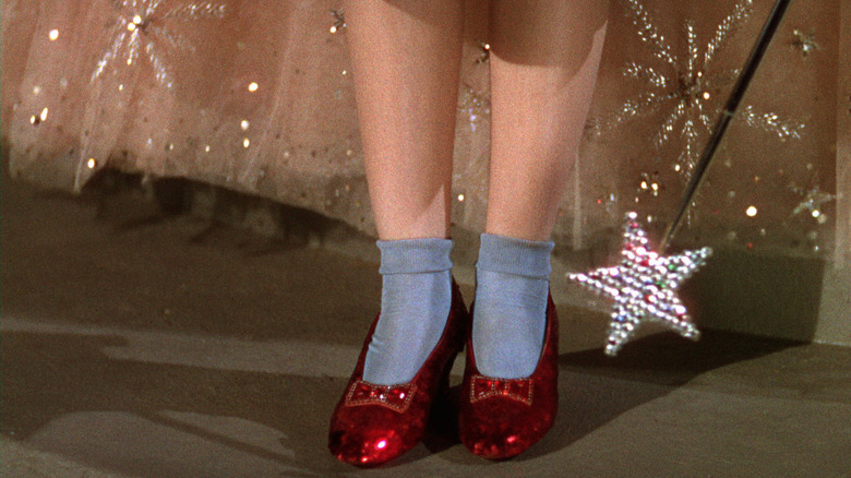 Dorothy's ruby slippers clicking